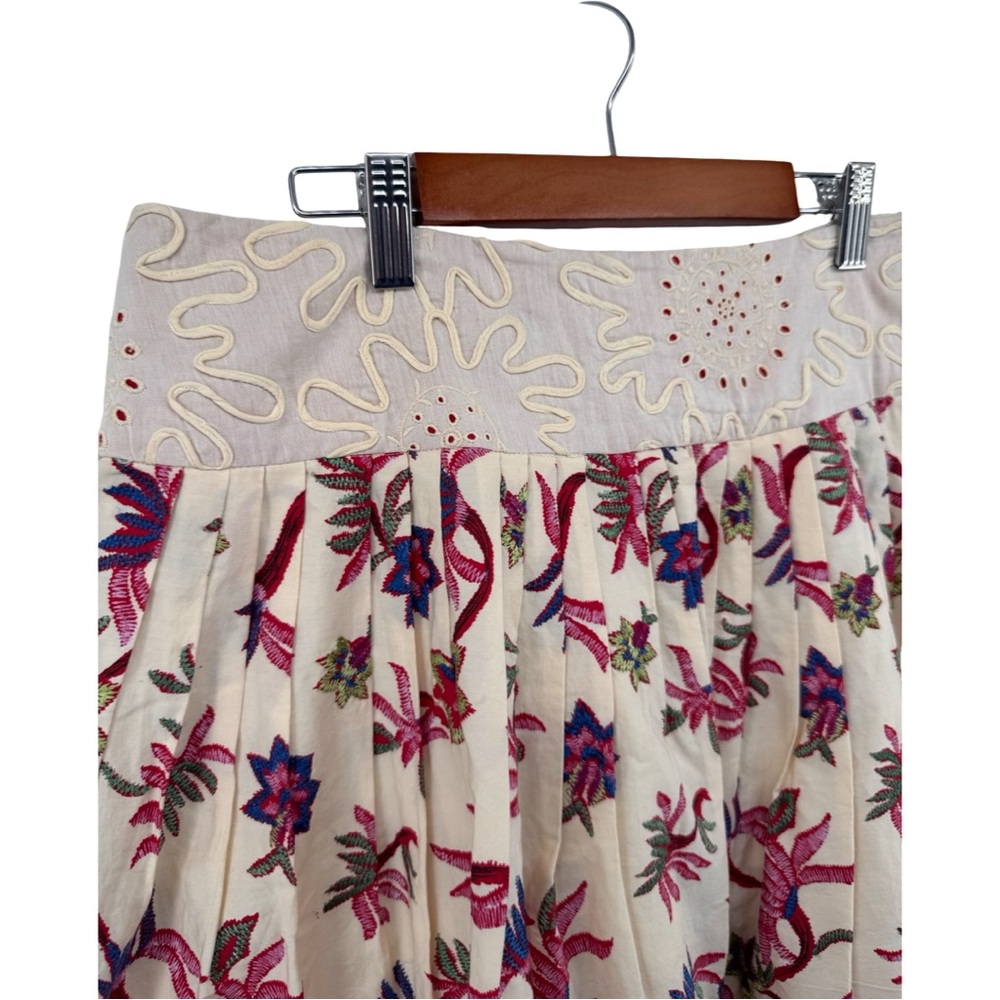 Anthropologie Viola Embroidered Midi Skirt - Picture 7 of 9